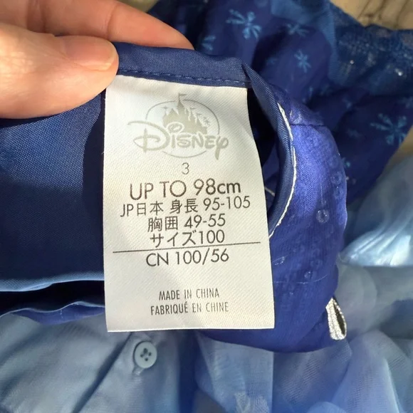 Disney Frozen Elsa Dresses in Light Blue and Navy Sz 3T - Picture 3 of 6